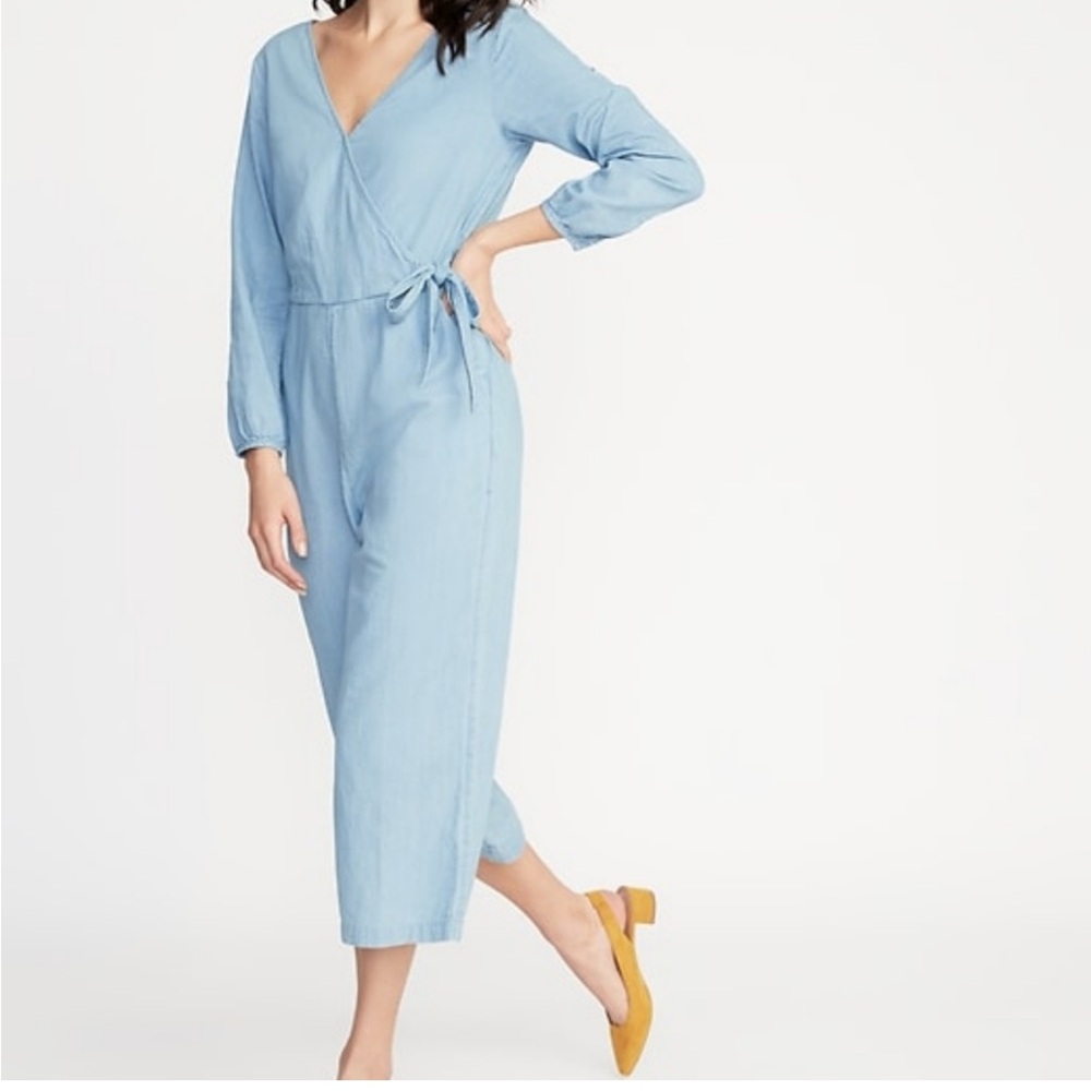 Chambray romper
